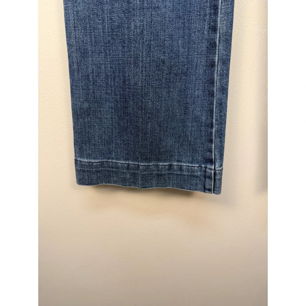 Talbots Flawless High Waist Flare Jeans Size 6 Blue Medium Wash Denim Retro